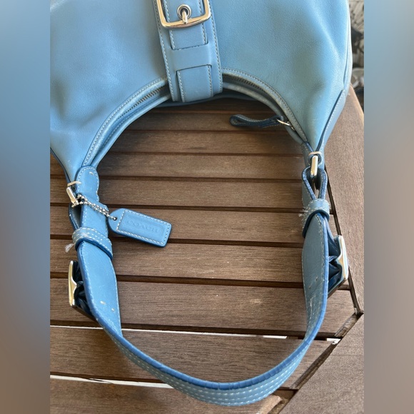 Coach blue hobo shoulder bag - Picture 8 of 8